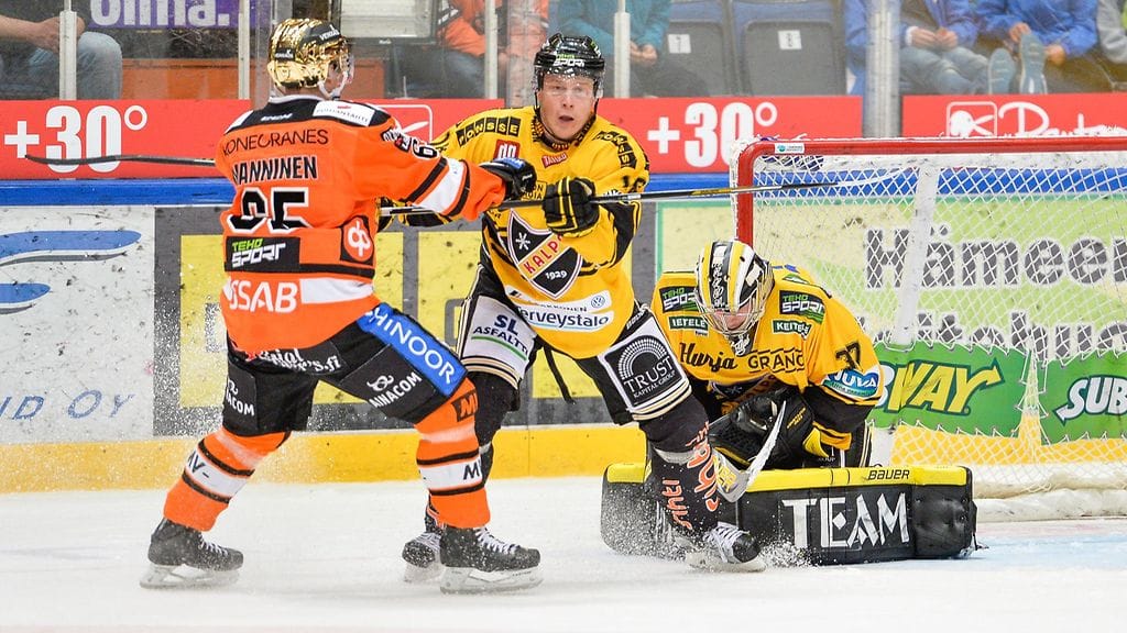HPK:n ja KalPan kohtaamiset ovat olleet tällä kaudella tasaisia. Kuva syyskuun ottelusta.