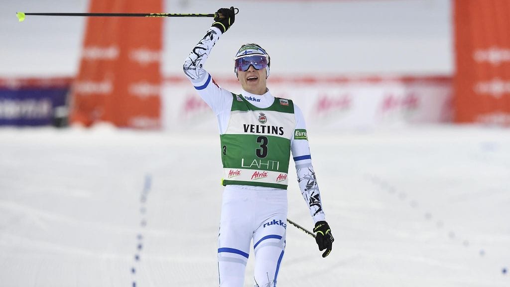 Eero Hirvonen tuuletti kakkossijaa.