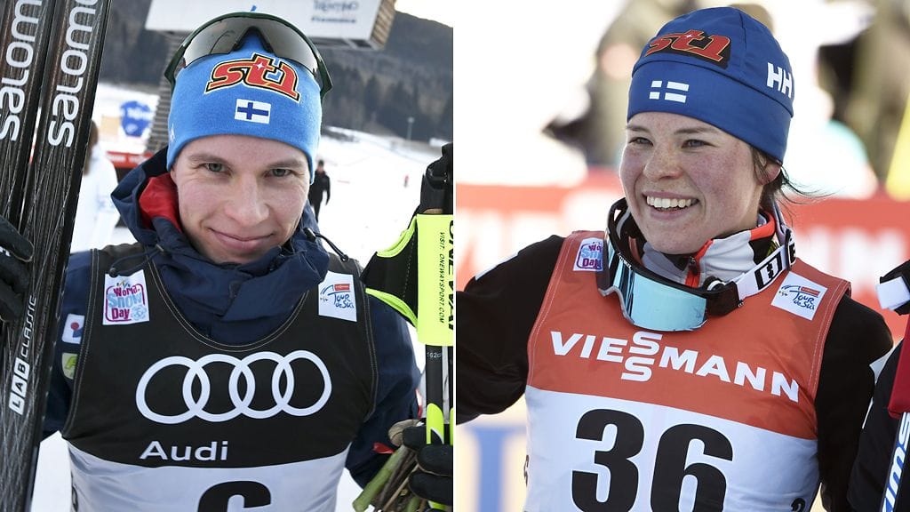 Matti Heikkinen ja Krista Pärmäkoski lähtevät mitalijahtiin.