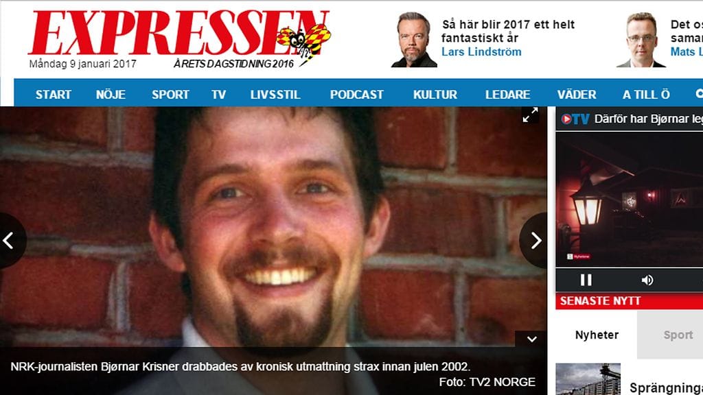 Ääni, valot ja jopa kosketus aiheuttavat 40-vuotiaalle Bjørnarille kipua ja kärsimystä.