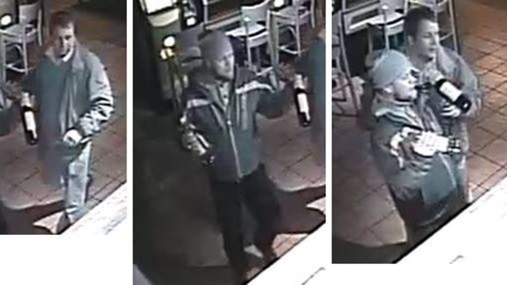 Poliisi julkaisi ravintolan valvontakameroiden tallennekuvia aggressiivisesti käyttäytyneistä kahdesta miehest ja yhdestä naisesta.