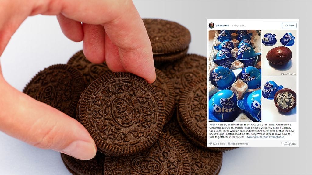 Valokuvaajan Instagram-kuva Oreo-töhnämunista on kerännyt jo yli 10 000 tykkäystä.