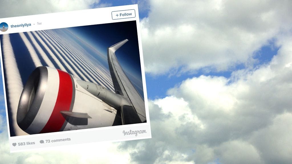 Pyöreiden poutapilvien sijaan Australian taivaalla nähtiin pilviä suorissa riveissä.