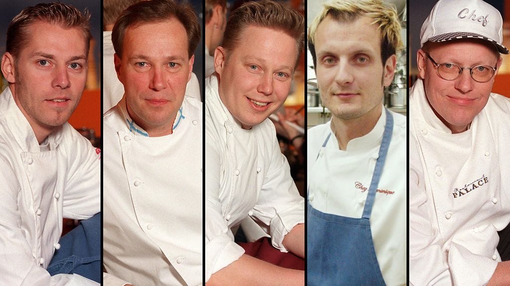 Vasemmalta oikealle: Harri Syrjänen, Antti Vahtera, Jyrki Sukula, Hans Välimäki ja Markus Maulavirta.