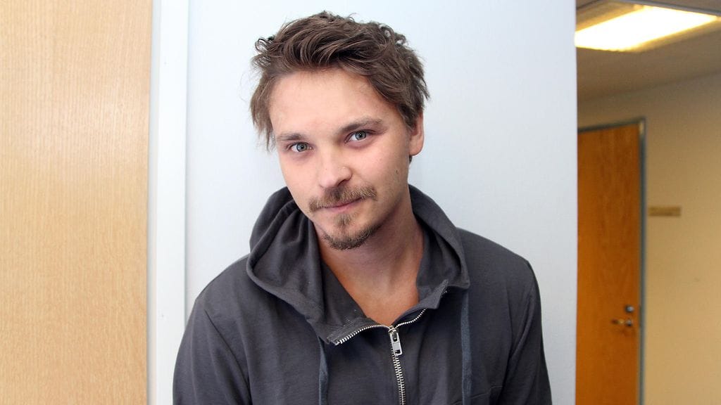 Roope Salminen kuvattuna Putouksen harjoituksissa 18. tammikuuta 2017.