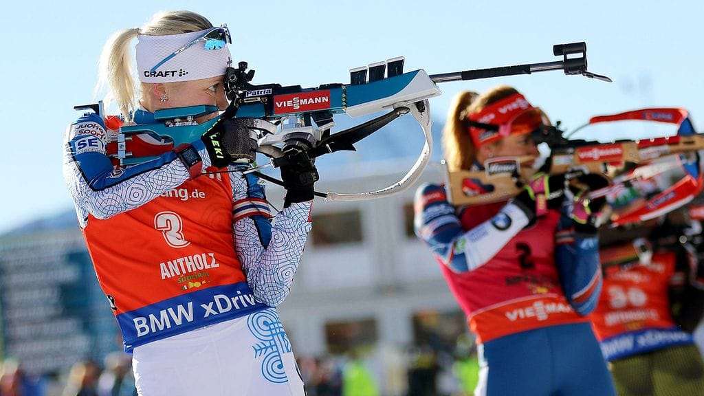 Kaisa Mäkäräinen Anterselvassa.