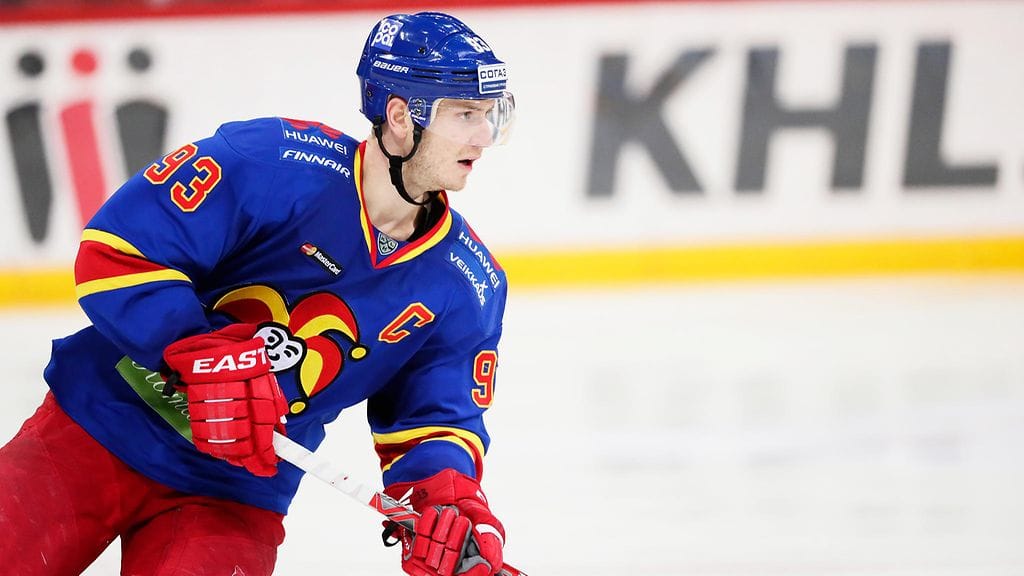 Peter Regin iski Jokerien 2-0-maalin (arkistokuva).