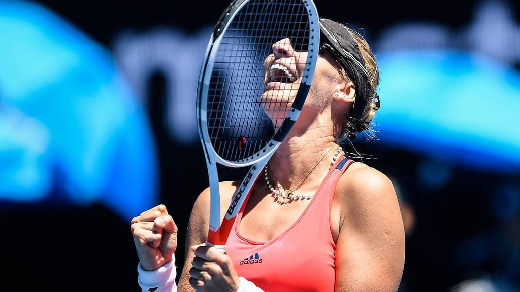 Mirjana Lucic-Baroni juhlii välieräpaikkaa.