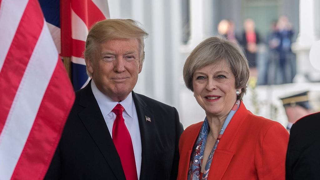 Theresa May on ensimmäinen ulkomainen johtaja, joka vierailee Donald Trumpin luona Valkoisessa talossa.