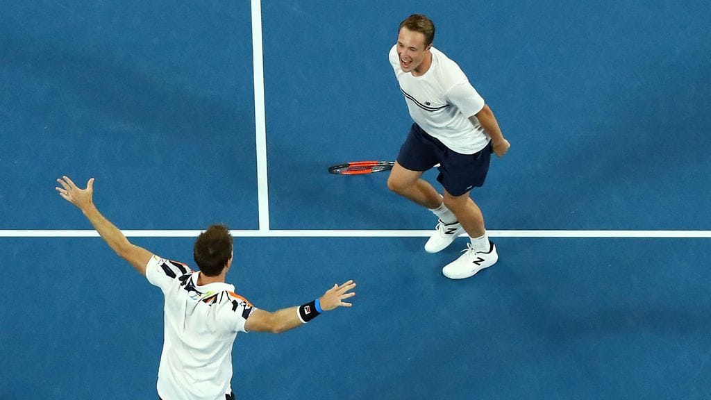 Henri Kontinen ja John Peers juhlivat isoa voittoa ja isoja rahoja.