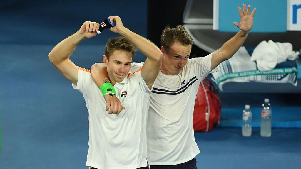 John Peers (vas.) ja Henri Kontinen ovat nousseet nelinpelissä maailman huipulle.