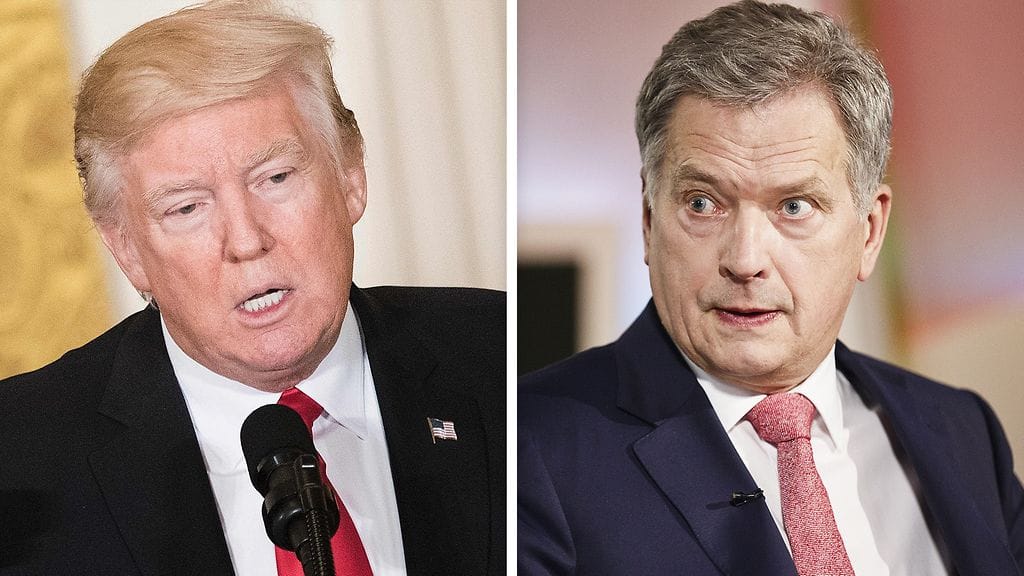 Donald Trump (vas.) ja Sauli Niinistö.