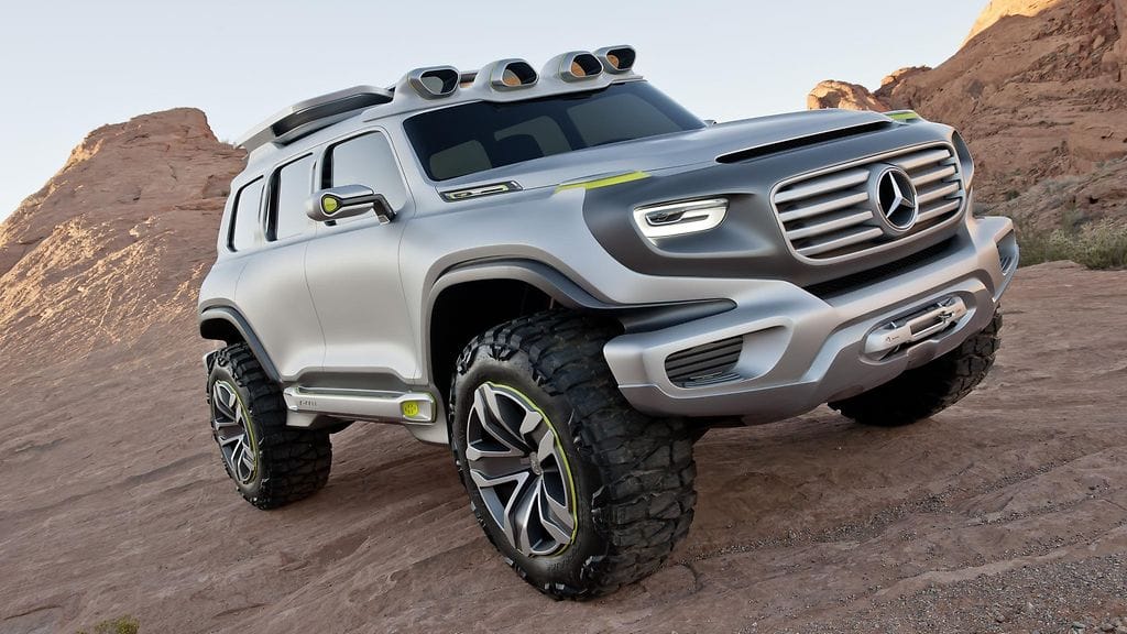 Mersun tulevan GLB-katumaasturin uskotaan ottavan vahvasti vaikutteita sekä tästä vuonna 2012 esitellystä Ener-G Force -konseptista että kulmikkaasta G-sarjalaisesta.