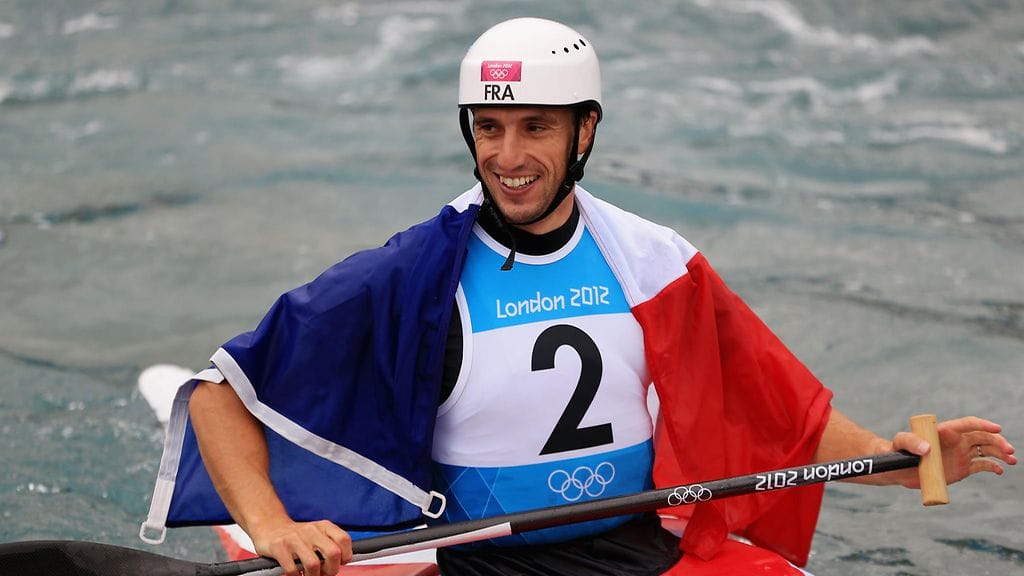 Tony Estanguet on kolminkertainen olympiavoittaja. Hän päätti melontauransa Lontoon olympiakisojen jälkeen.