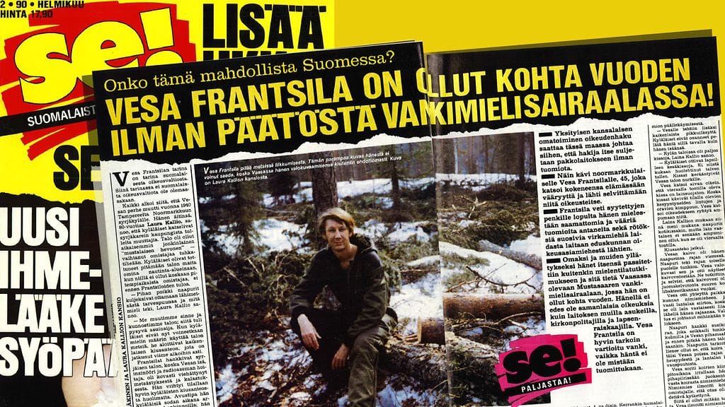 Vesa Frantsilasta oli laaja juttu vuoden 1990 SE-lehdessä.