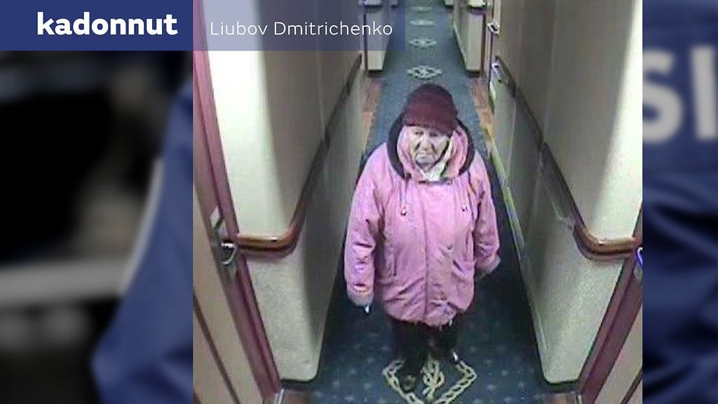 Ljubov Dmitritshenko katosi joulukuussa.