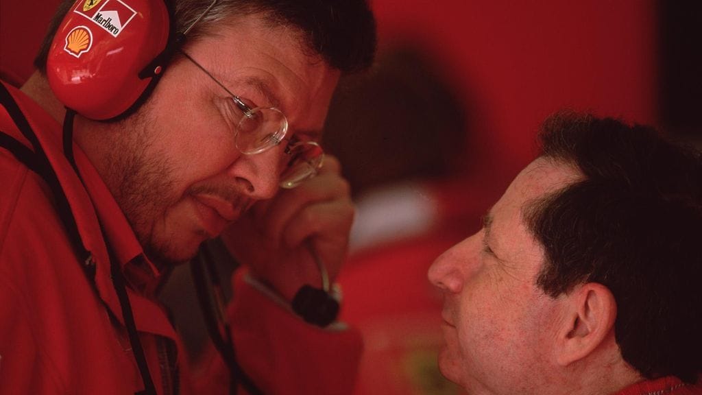 Ross Brawn ja Jean Todt olivat Ferrarin johtohahmot 2000-luvun alun mestaruusputkessa.