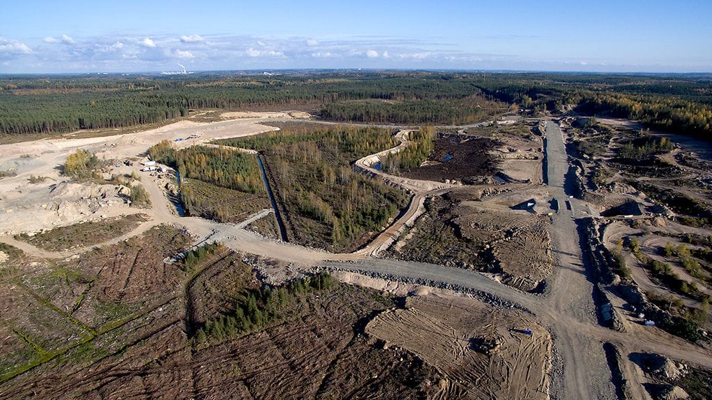 KymiRingin rakennustyöt viime syyskuussa.