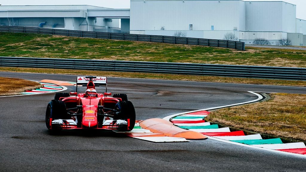 Kimi Räikkönen viime viikon testeissä Fioranossa.