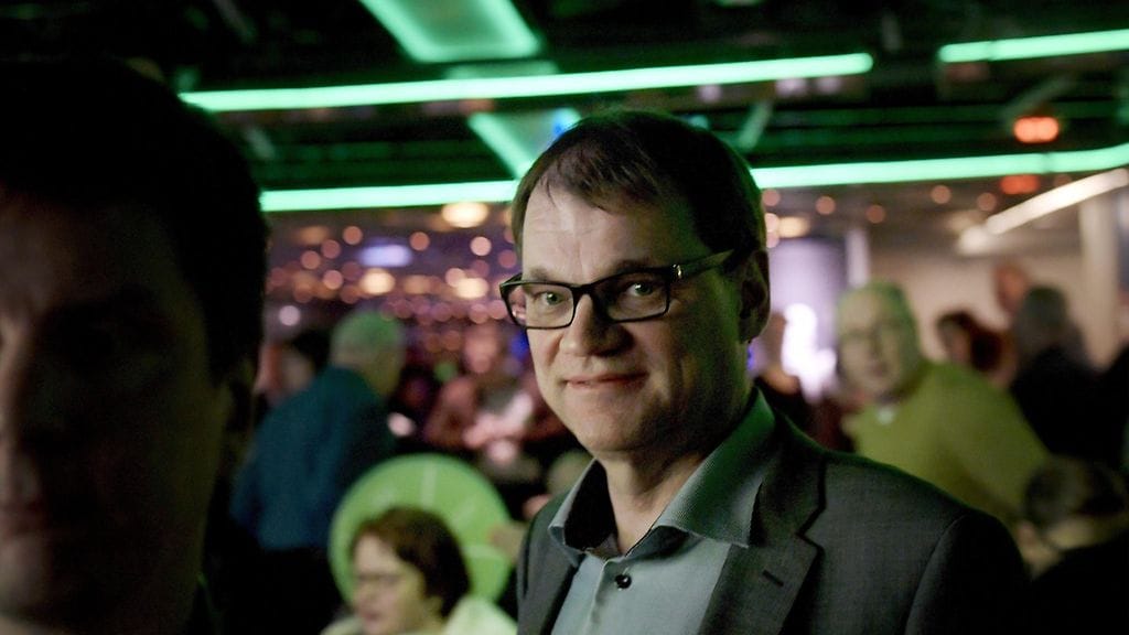 Pääministeri, keskustan puheenjohtaja Juha Sipilä keskustan vaaliristeilyllä Viking Gabriellalla Suomenlahdella 4. helmikuuta 2017.