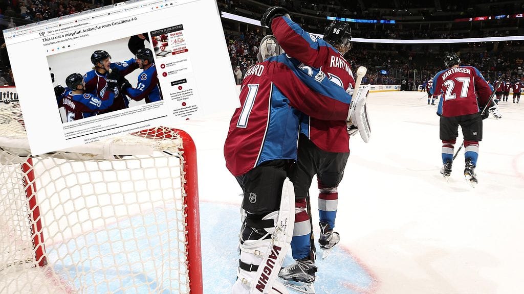 Mikko Rantanen sai onnitteluja uran ensimmäisen hattutempun jälkeen.