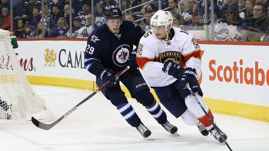 Patrik Laine ja Aleksander Barkov