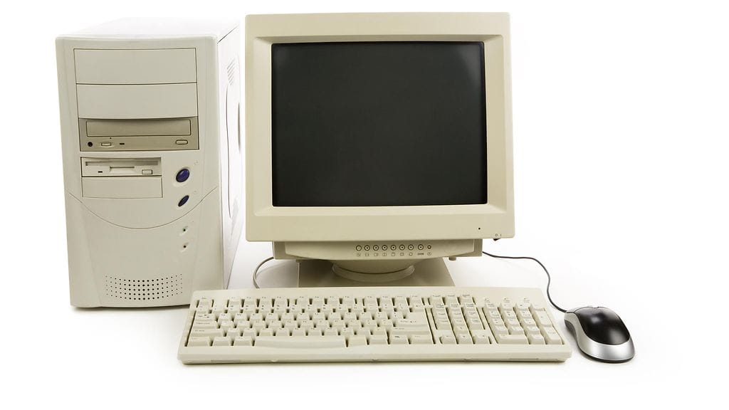 Tietokoneet ovat muuttaneet ulkomuotoaan melkoisesti vuosien varrella. Kuvituskuva.