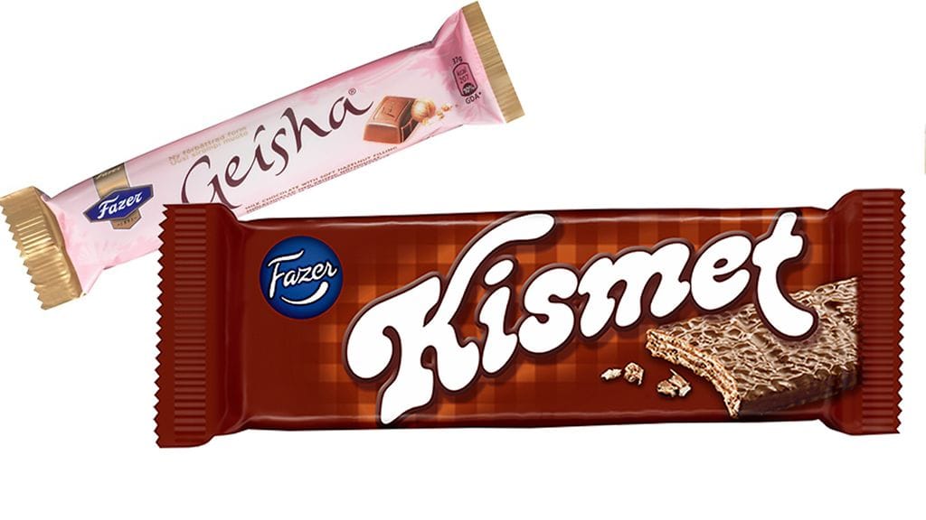 Kismet on Fazerin suosituin isoista suklaapatukoista.