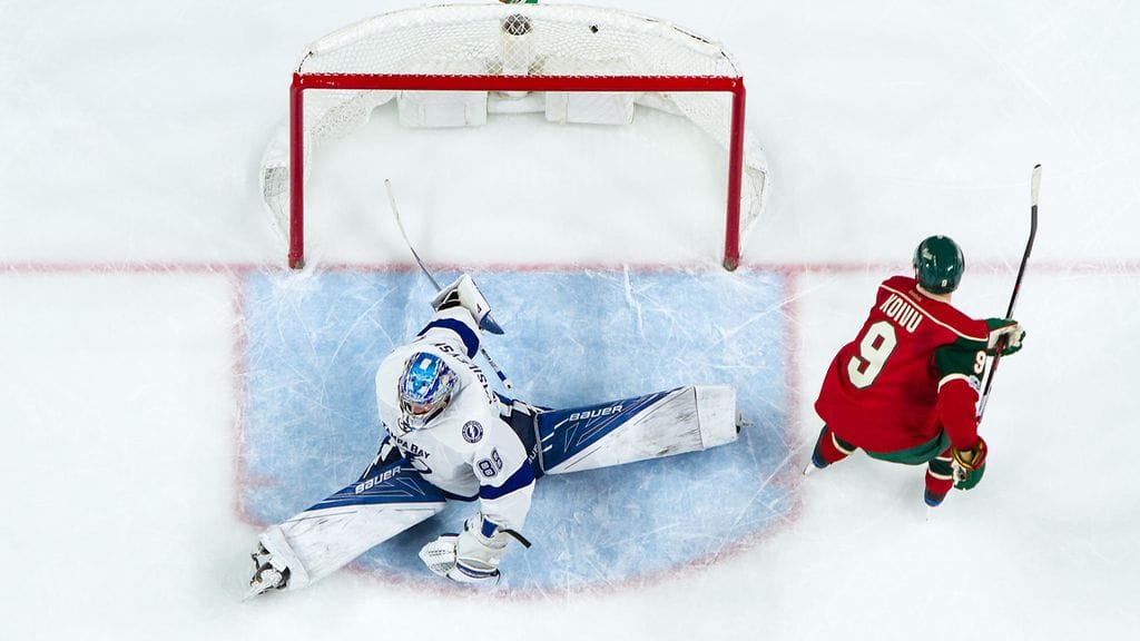 Mikko Koivun harhautukset purivat Tampa-vahti Andrei Vasilevskiin.