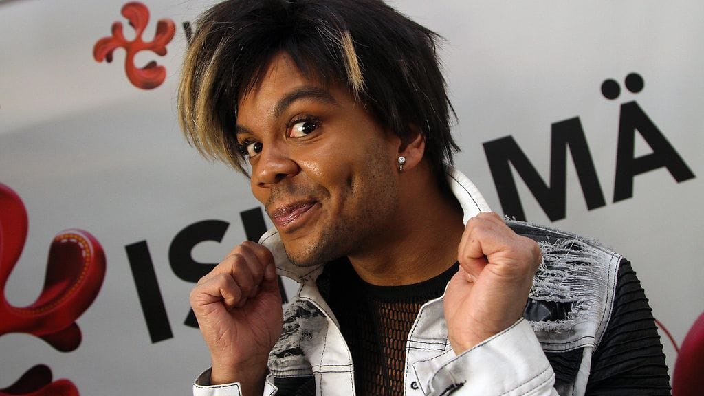 Abdul Tuisku (Ernest Lawson) kuvattuna Putouksen kuvauksissa Radio Novalla 14. helmikuuta 2017.