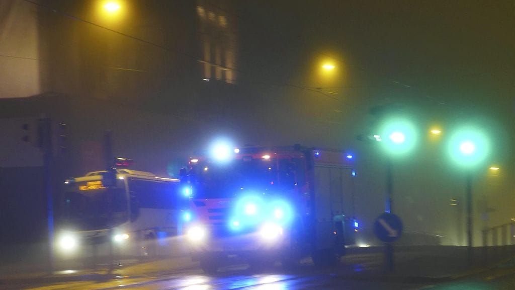 Pelastuslaitos sai tiedon asuntopalosta iltakymmeneltä. Arkistokuva.