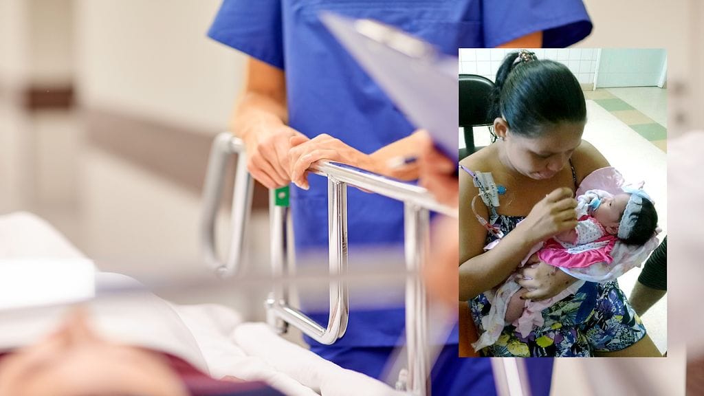 Michelle Santiago ja hänen pieni tyttärensä ovat toipuneet erikoisesta tapauksesta hyvin.