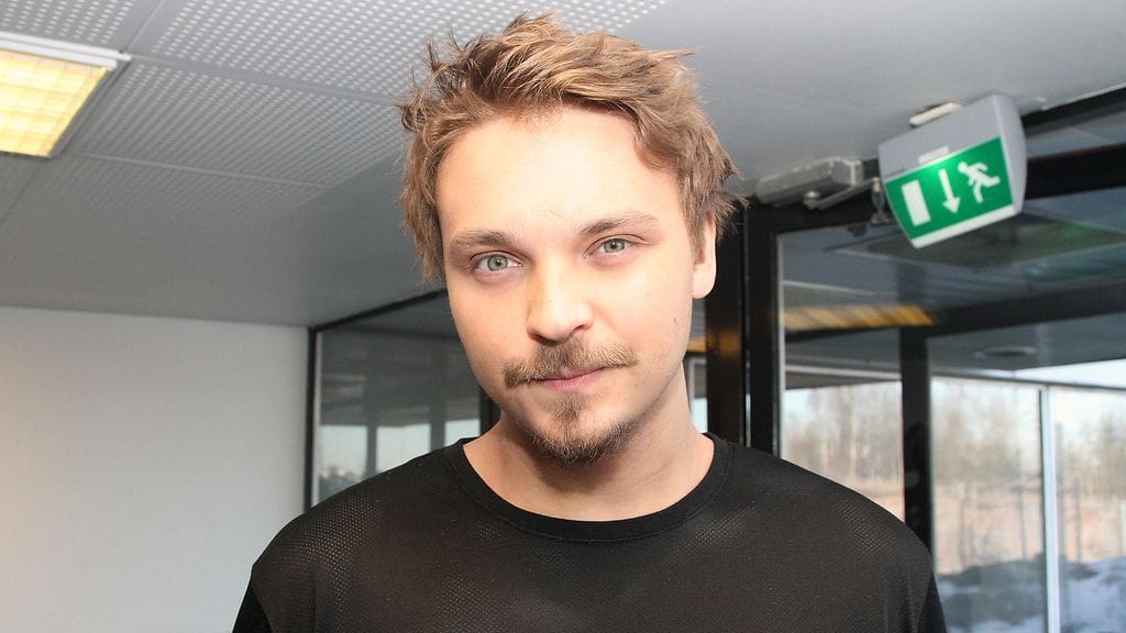 Roope Salminen kuvattuna Putouksen harjoitusten yhteydessä 15. helmikuuta 2017.