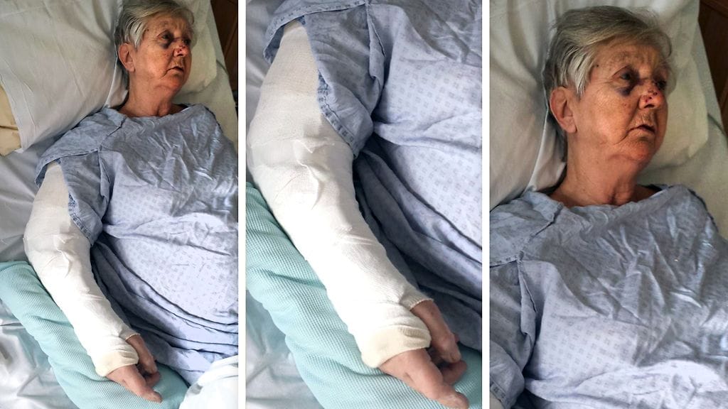 Perhe jakoi koskettavan kuvan isoäidistään.