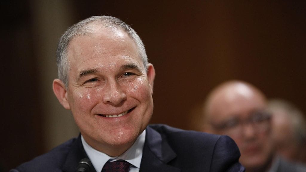 Yhdysvaltain ympäristövirasto EPA:n johtaja Scott Pruitt.
