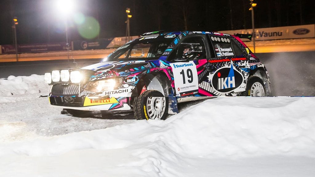Kalle Rovanperä Vaakuna-rallissa perjantaina.