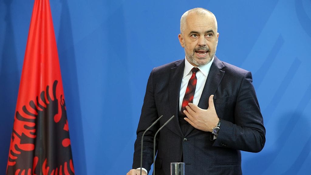 Albanian pääministeri Edi Rama.