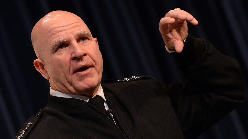 Yhdysvaltojen kansallisuuden neuvonantaja kenraaliluutnantti H.R. McMaster