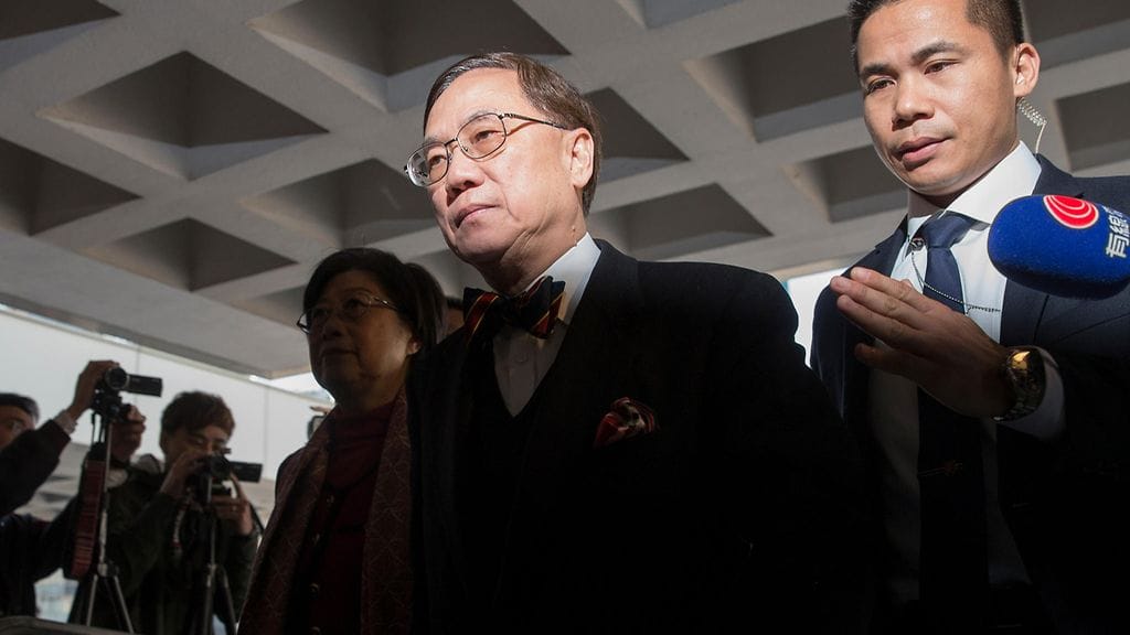 Donald Tsang Hongkongissa 16.2.2017.