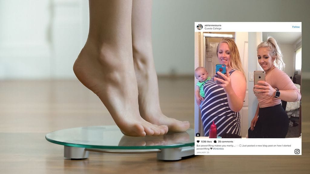 Tämän naisen muodonmuutos on hyvä todiste siitä, miksi vaakaa ei kannata tuijottaa.