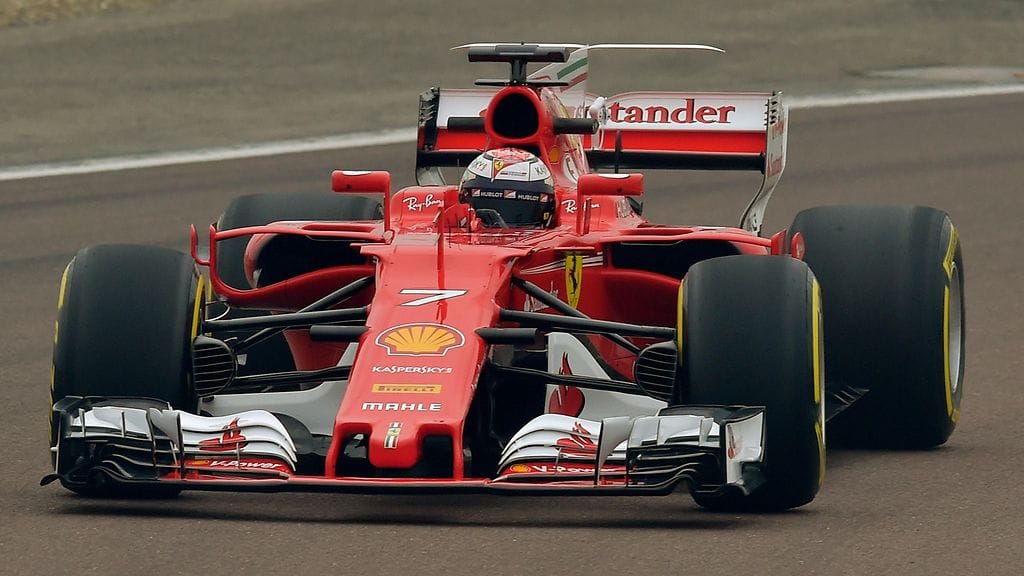 Kimi Räikkönen Fioranon radalla perjantaina.