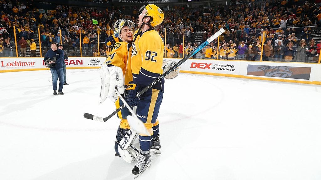 Juuse Saros pysäytti Washingtonin.