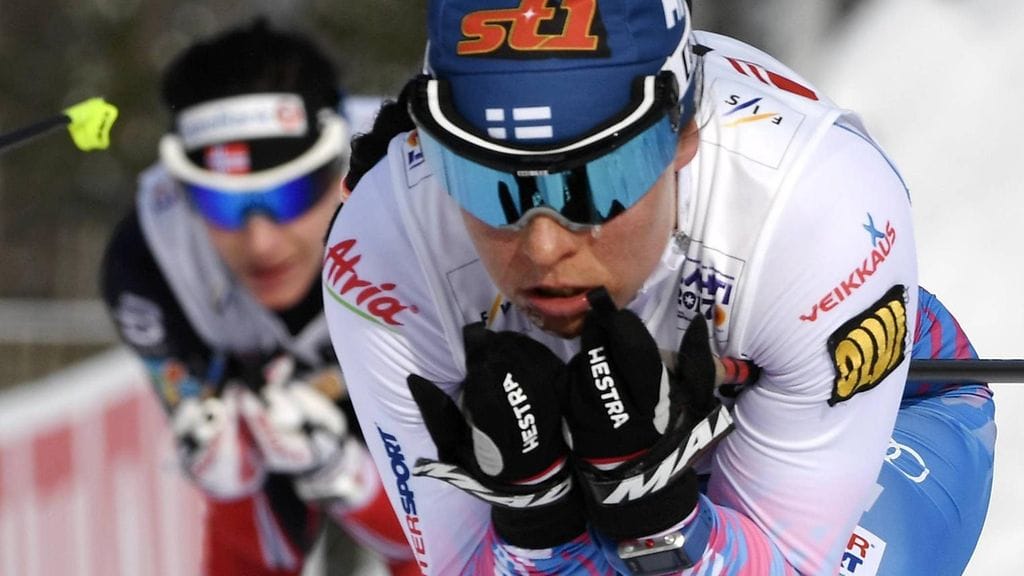 Krista Pärmäkoski kisaa MM-kullasta tiistaina.