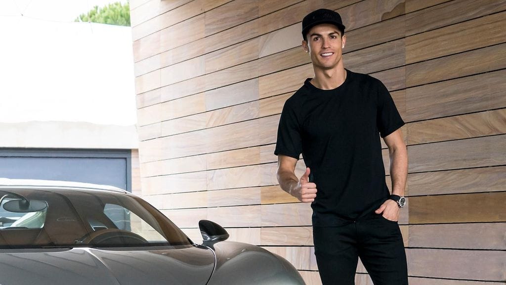 cristiano ronaldo bugatti chiron