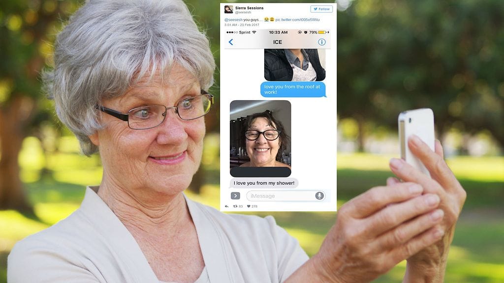 Moni some-käyttäjä on tullut kateelliseksi tämän isoäidin viesteille.