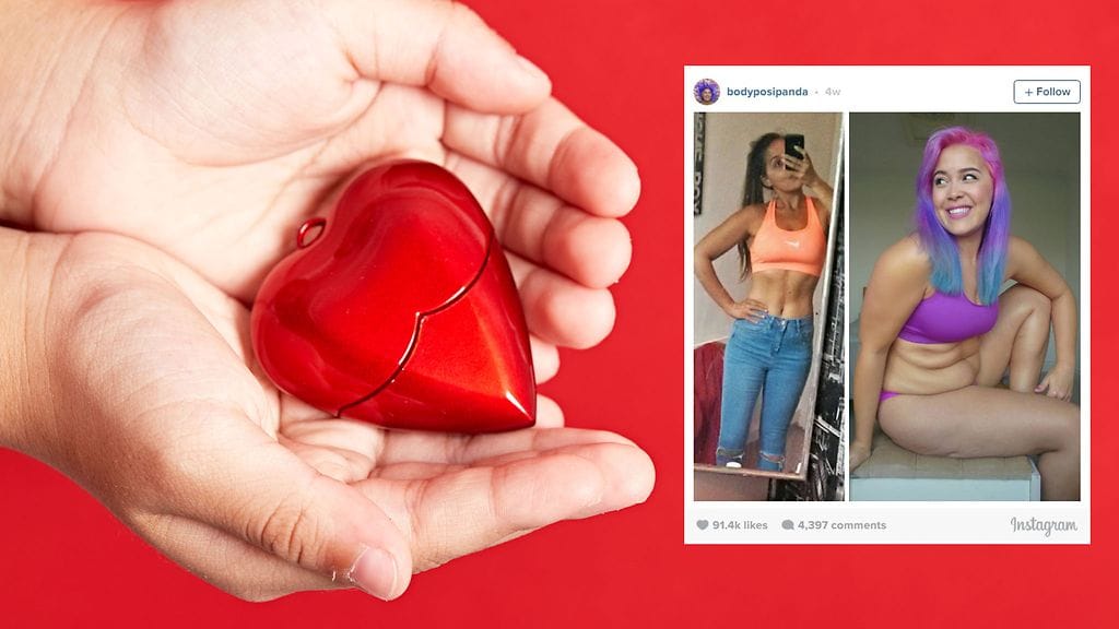 Nuori nainen ei anna ilkeiden kommenttien estää häntä rakastamasta itseään.