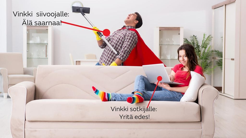 Miten selvitä, jos kumppani on sotkuinen, mutta itse nauttii siisteydestä?