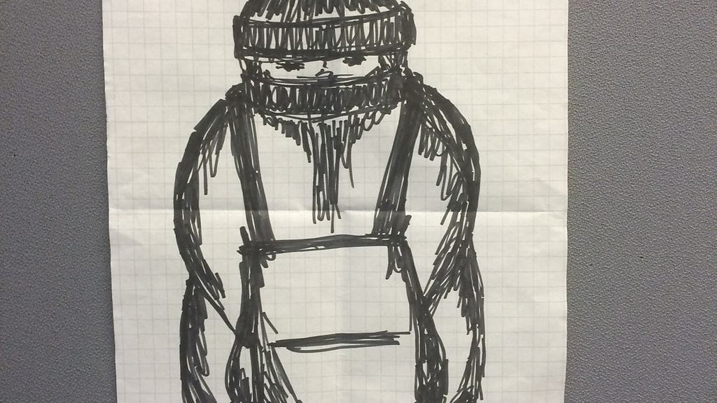 Jaana Vesterinen-Prähky piirsi poliisille kuvan varkaasta.