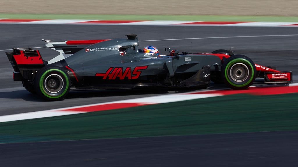 Romain Grosjean Barcelonan talvitesteissä.