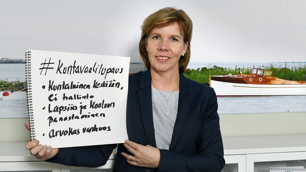 RKP:n puheenjohtaja Anna-Maja Henriksson.